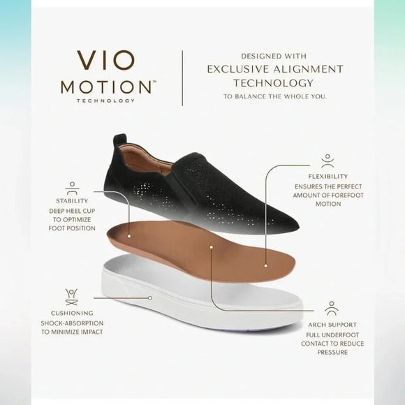 Vionic Light Blue Slip-On Loafers - Picture 4 of 11